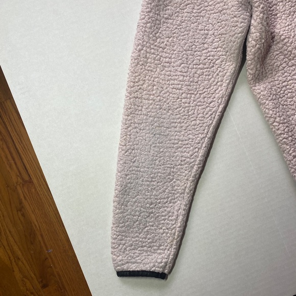 PINK Victoria’s XS Secret Boyfriend Quarter Zip Sherpa Jacket - Picture 7 of 8